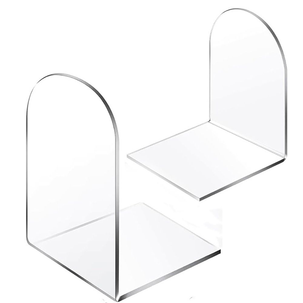 Clear Acrylic Book Stand Holder - Berakhir buku akrilik untuk rak buku