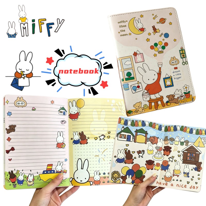 Stationery Books - Buku Catatan Baru B6 Miffy Lucu