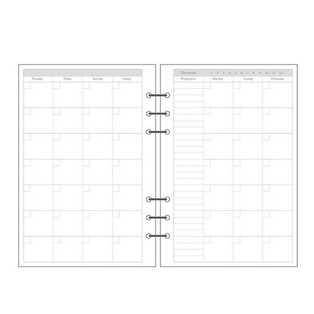 A5 Spiral Dotted Grid Notebook - Buku Agenda Harian Grid 45 Lembar,