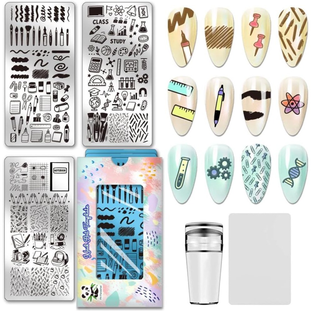3pcs Alat Tulis Pelat Stempel  - Stationery Books ulasan dan harga
