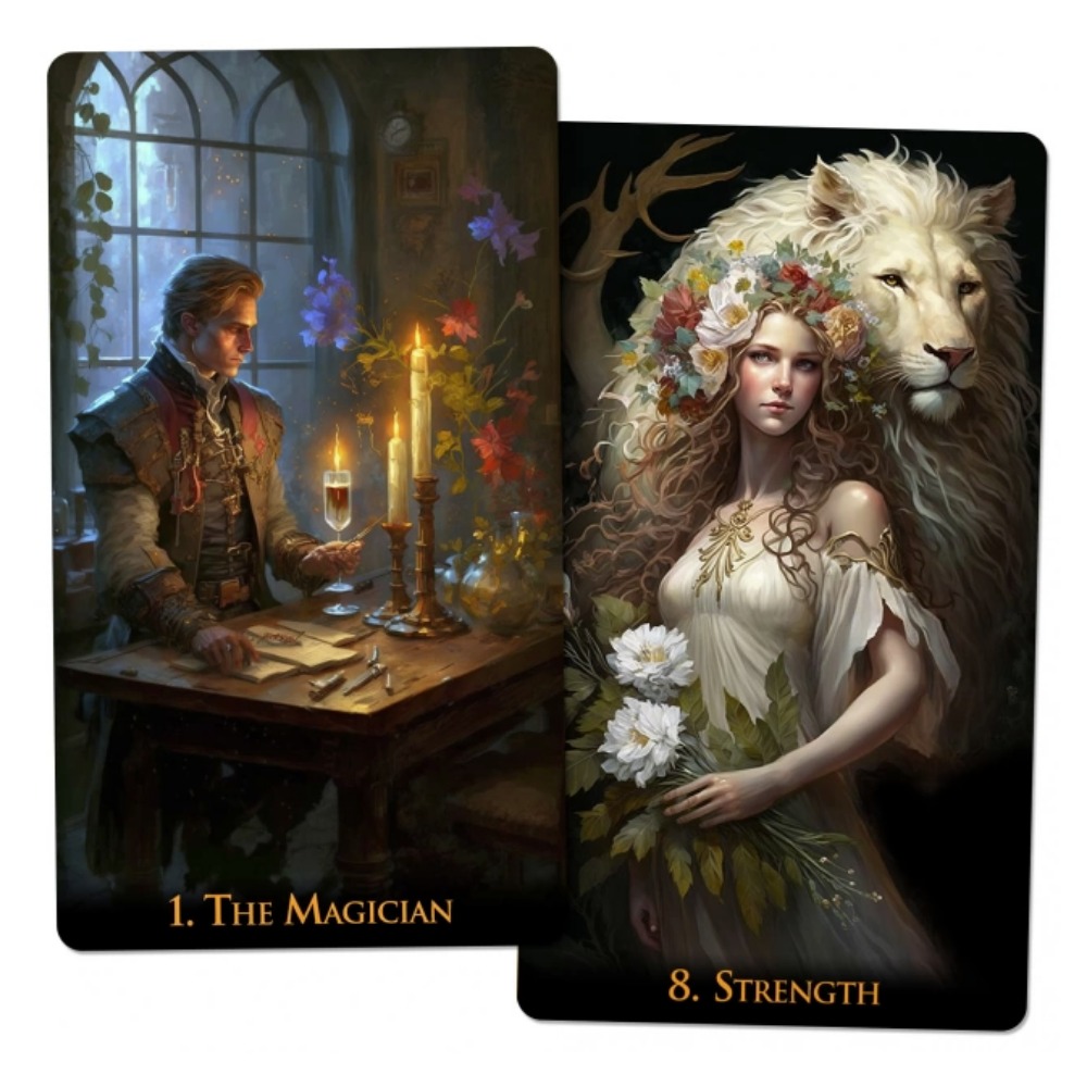 12*7cm Dunia aneh Tarot 78 kar - Tarot Deck With Guidebook ulasan dan harga