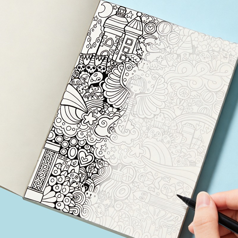 Satu Buku Grafiti Gambar Tanga - Adult Coloring Book Stress Relief ulasan dan harga