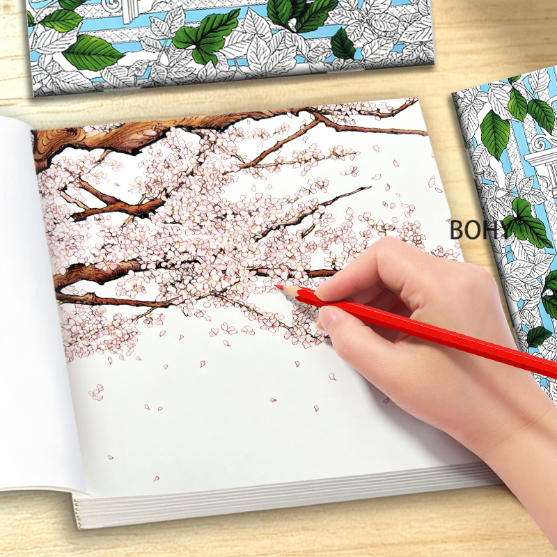 1 Buku Mewarnai Bertema Perjal - Adult Coloring Book Stress Relief ulasan dan harga