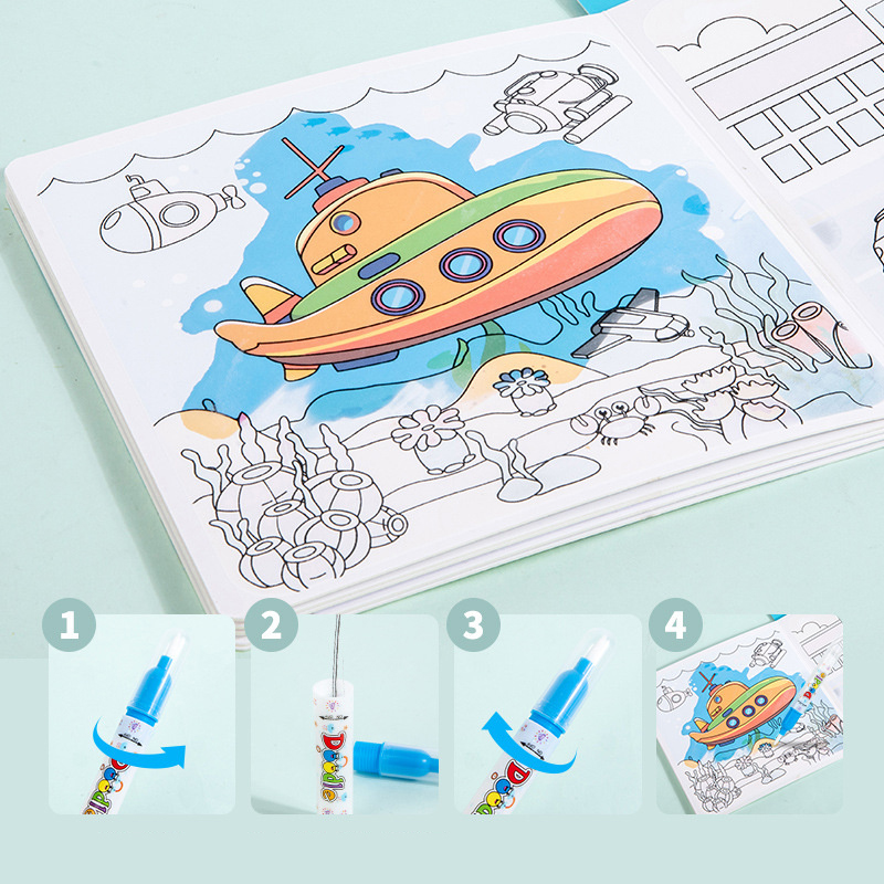 Buku Ajaib Gambar Air Mainan M - Reusable Water Magic Coloring Book ulasan dan harga
