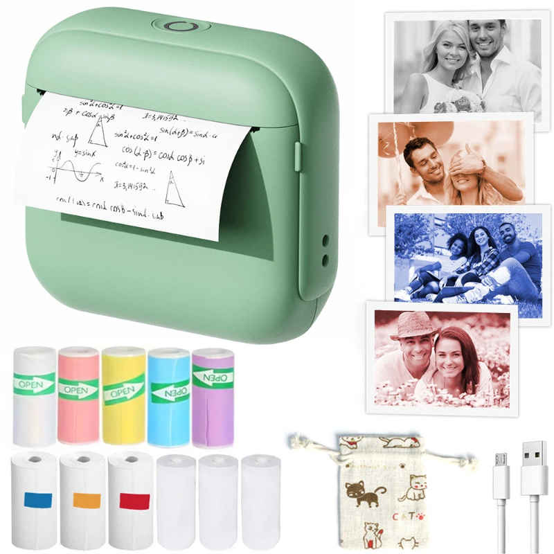 Printer Thermal Bluetooth Mini - Mini Pocket Thermal Printer Paper Roll ulasan dan harga