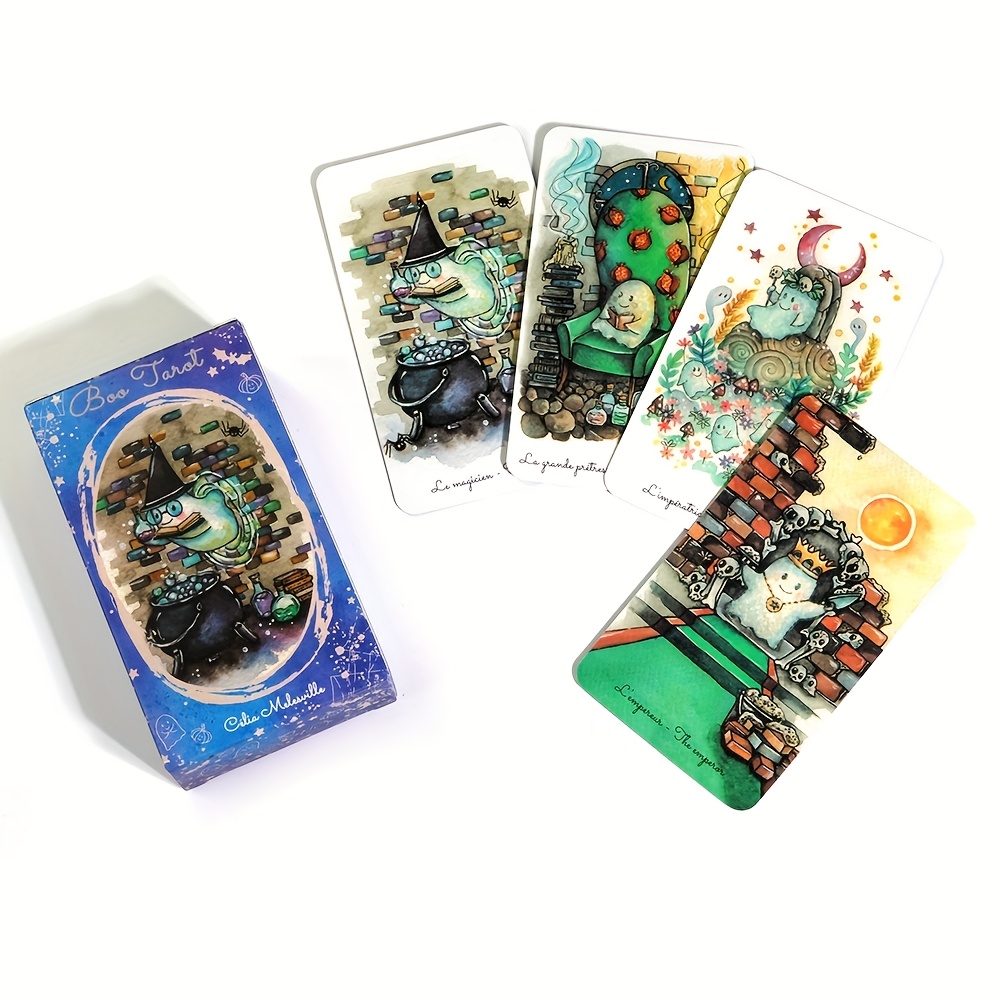 Kartu Baca Hantu Dek Tarot Boo - Tarot Deck With Guidebook ulasan dan harga