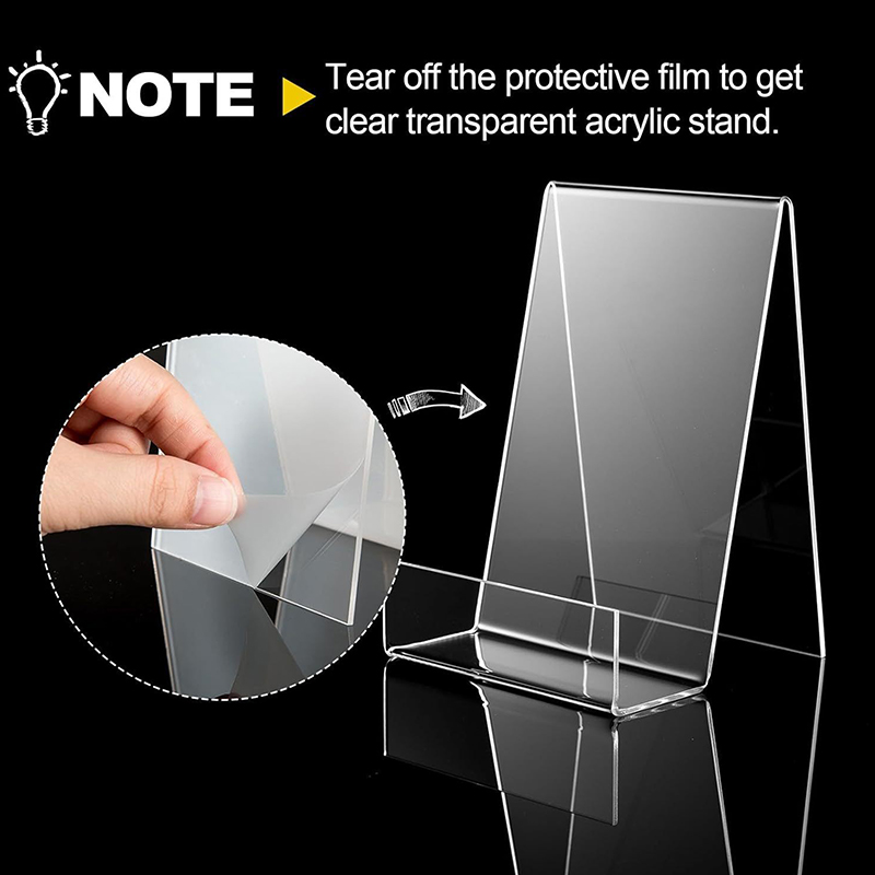 1 buah penyangga buku komik ak - Clear Acrylic Book Stand Holder ulasan dan harga